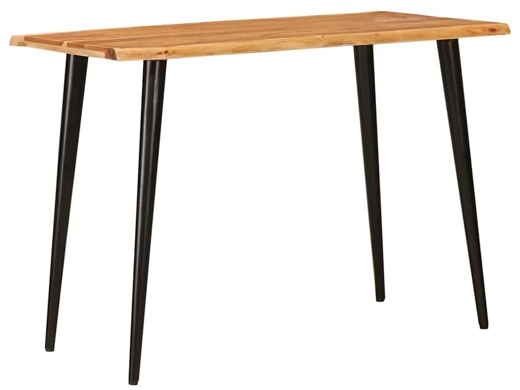 vidaXL Mesas de jantar Marrom e Preto 110 x 55 x 78 cm