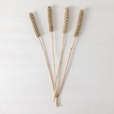 Pack De 4 Ramos Secos Decorativos Uswil Beige Creme - Sklum
