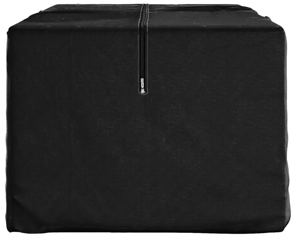 Saco arrumação p/ almofadões jardim 135x40x55 polietileno preto