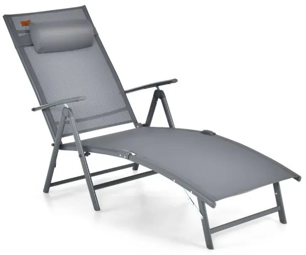 Cadeira para área externa de 47" com assento de ripas e estrutura de ferro revestida de plástico - marrom