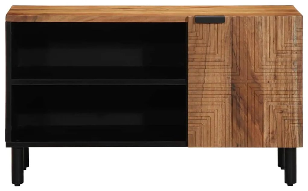 Armário para TV vidaXL 80x31,5x46 cm Madeira Sólida de Acácia