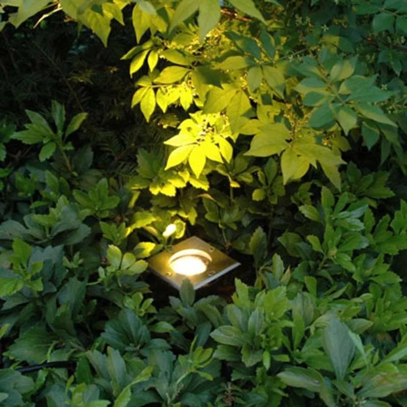 Foco de chão em aço 10,5 cm IP65 - Basic Square