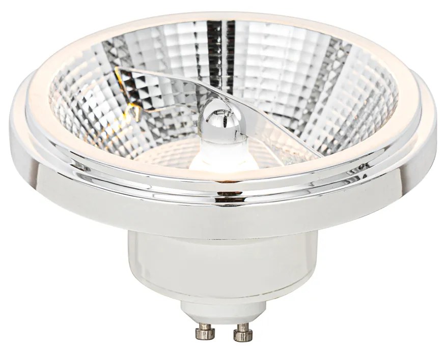 Conjunto de 5 Lâmpada LED regulável GU10 AR111 branca 11W 810 lm 2700K