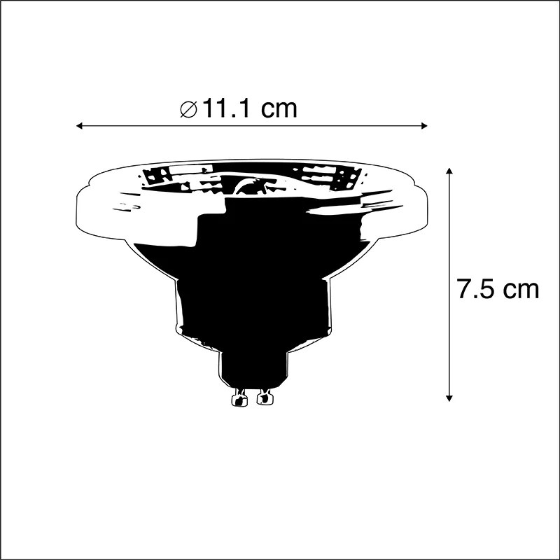 Lâmpada LED AR111 GU10 11W 700 Lm 2000K-3000K dim para aquecer
