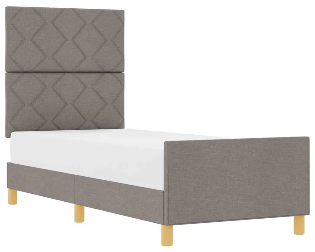 Cama vidaXL Taupe 80x200 cm em Tecido