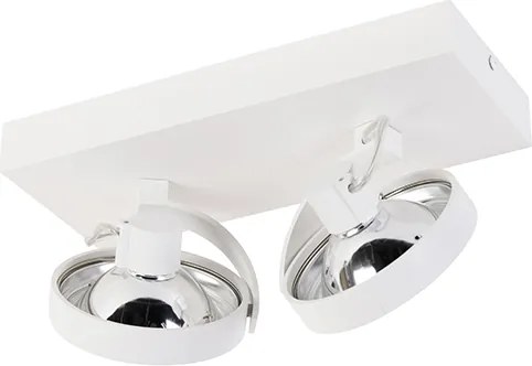 Projetores de design ajustáveis brancos 2-luzes - Go