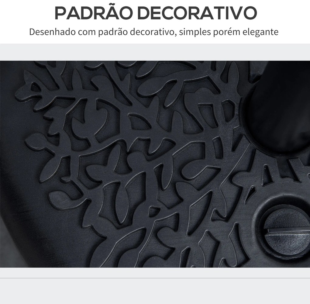 Base de Parede para Chapéu de Sol Suporte Semicircular para Chapéu de