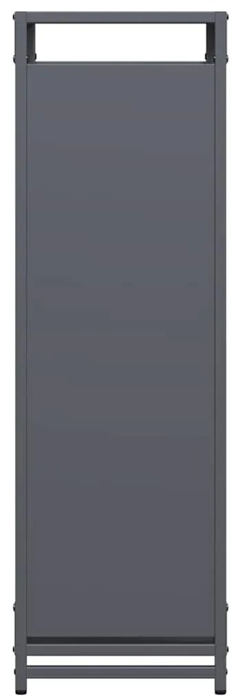 Suporte para lenha 90x28x90 cm aço laminado a frio antracite