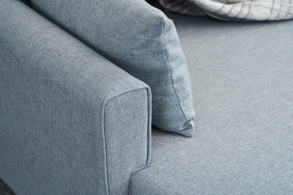 Sofá-Cama de Canto Bella – Azul – 205x85x140 cm