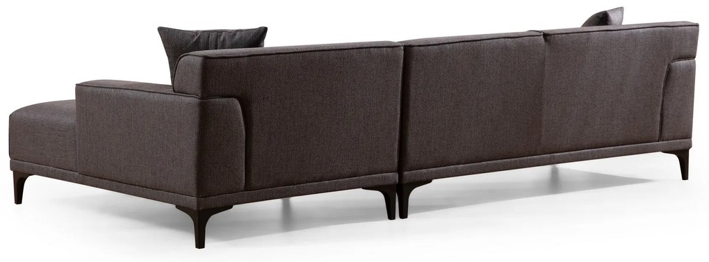 Sofá de Canto Petra – Antracite – 145 x 250 cm
