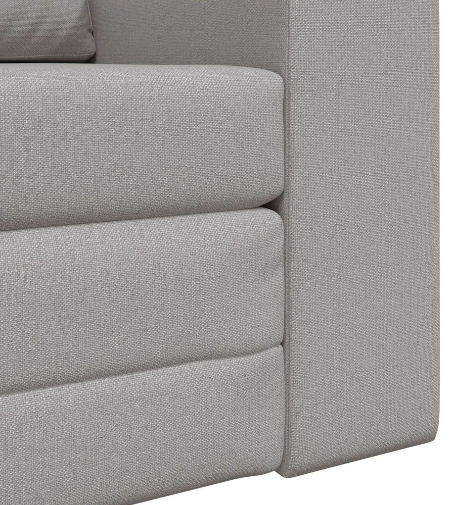 Sofá-Cama de Chão 2-em-1 Cinzento Nuvem 98x71x83 cm Tecido