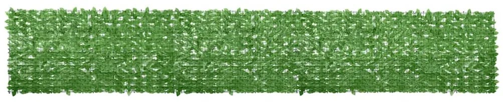 Tela de varanda com folhas verdes 600x100 cm