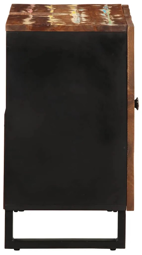 Móvel de lavatório 62x33x58 cm madeira recuperada e derivados