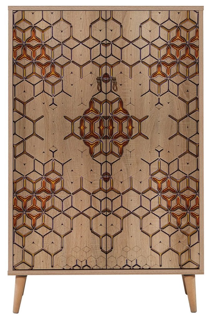Armário Multiusos Multibox – Carvalho Sonoma – 80x127x36 cm