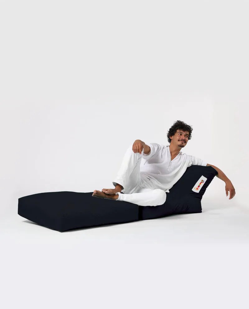 Pufe de Jardim Siesta Sofa Bed – Preto – 55x40x180 cm | Tribo Home