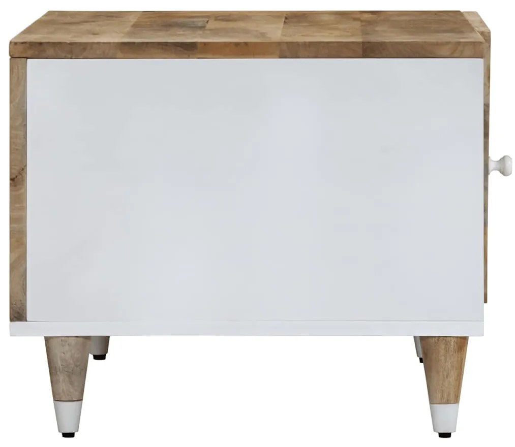 Mesa de centro 80x50x40 cm madeira de mangueira maciça