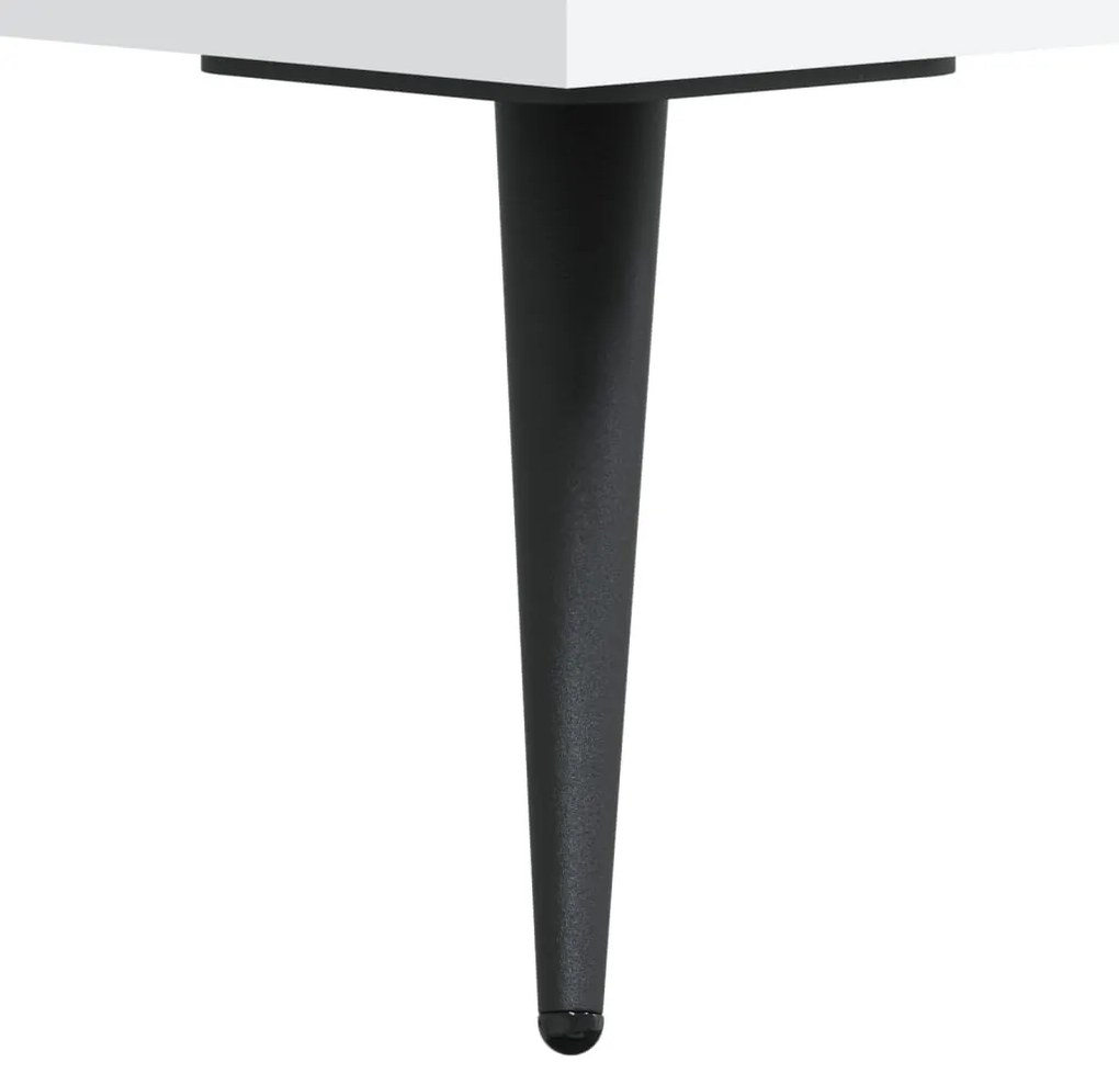 Mesa de cabeceira 40x40x66 cm derivados de madeira branco