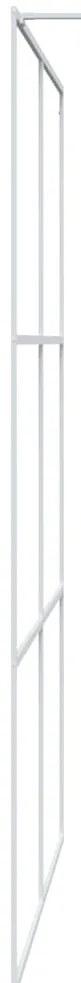 Divisória de chuveiro 140x195 cm vidro transparente ESG branco