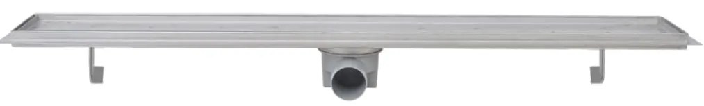 Dreno de chuveiro linear 2 pcs 930x140 mm aço inoxidável