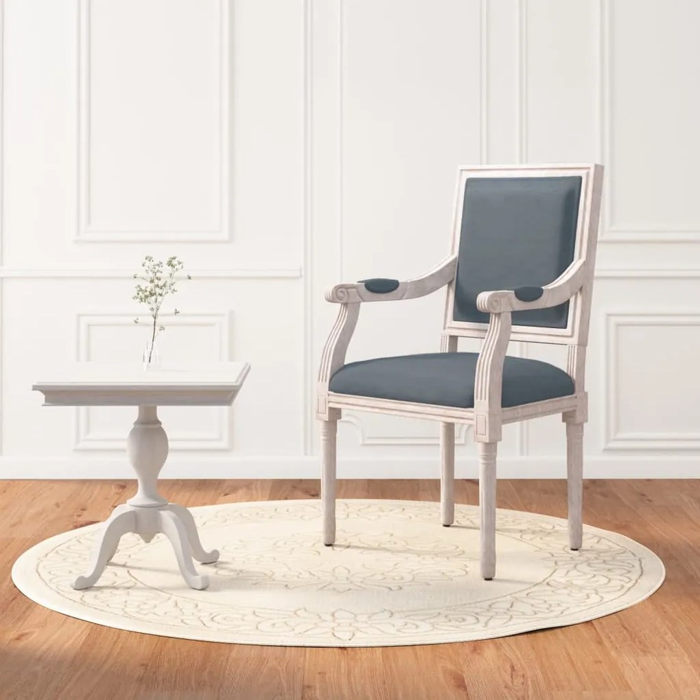 344491 vidaXL Cadeirão 54x59x99 cm veludo cinzento-escuro