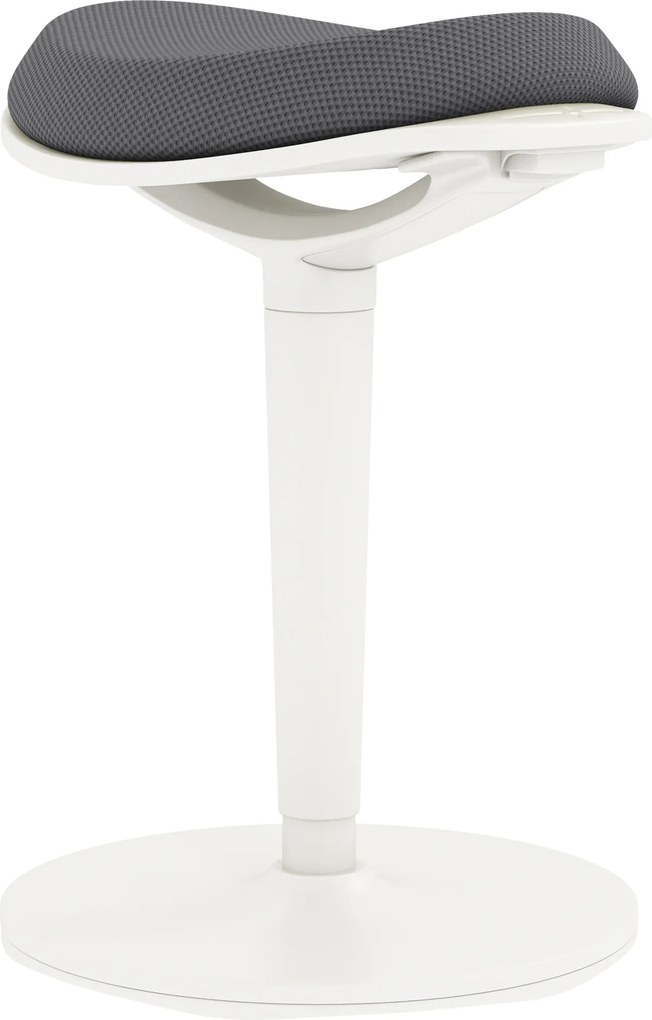 HOMCOM Banqueta oscilante, ergonômica, regulável em altura, até 120 kg, 42,5x35,5x56,5-71,5 cm, Cinza | Aosom Portugal