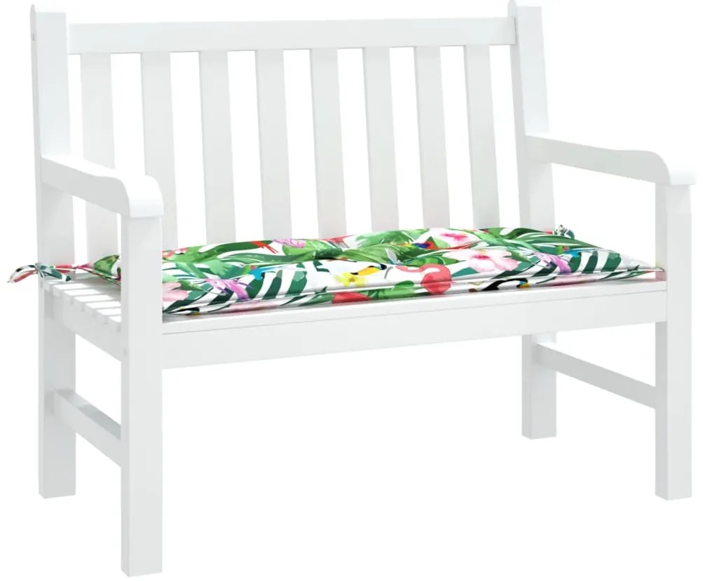 Almofadão p/ banco de jardim 110x50x7 cm tecido multicor