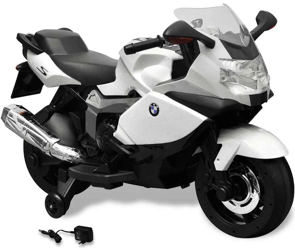 Motocicleta eléctrica BMW 283 para crianças- branca 6V