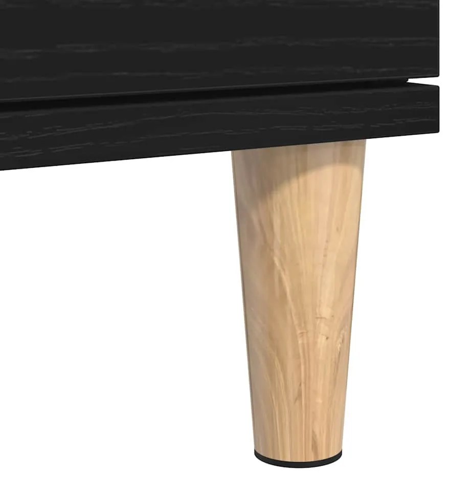 Sideboard vidaXL Preto Carvalho 60x35x70 cm em Madeira Derivada