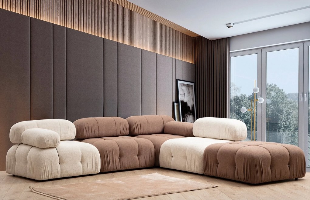 Sofá de 1 Lugar Bubble – Creme – 95 x 95 x 75 cm