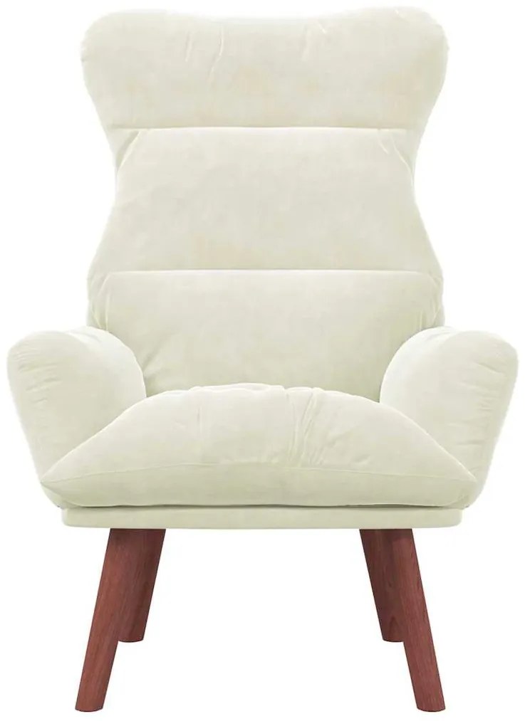 Poltrona relaxante Velvet Creme