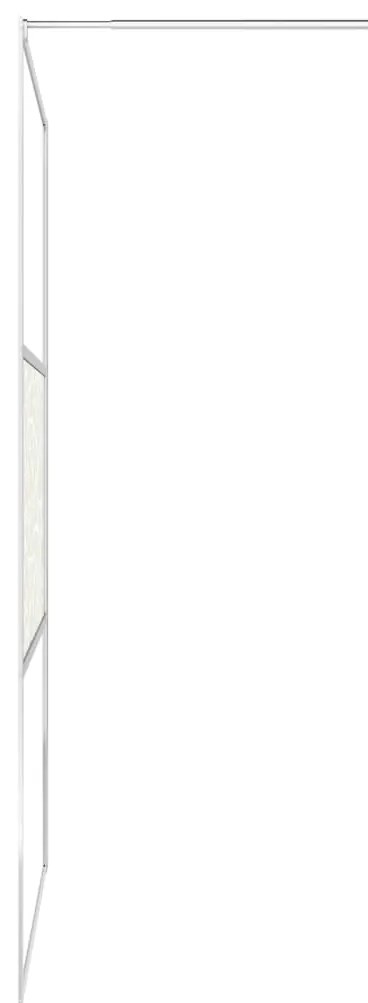 Divisória de chuveiro 90x195 cm vidro ESG design pedras