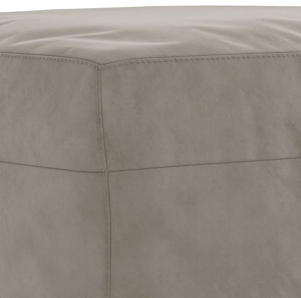 Banco 100x35x41 cm veludo cinza-claro