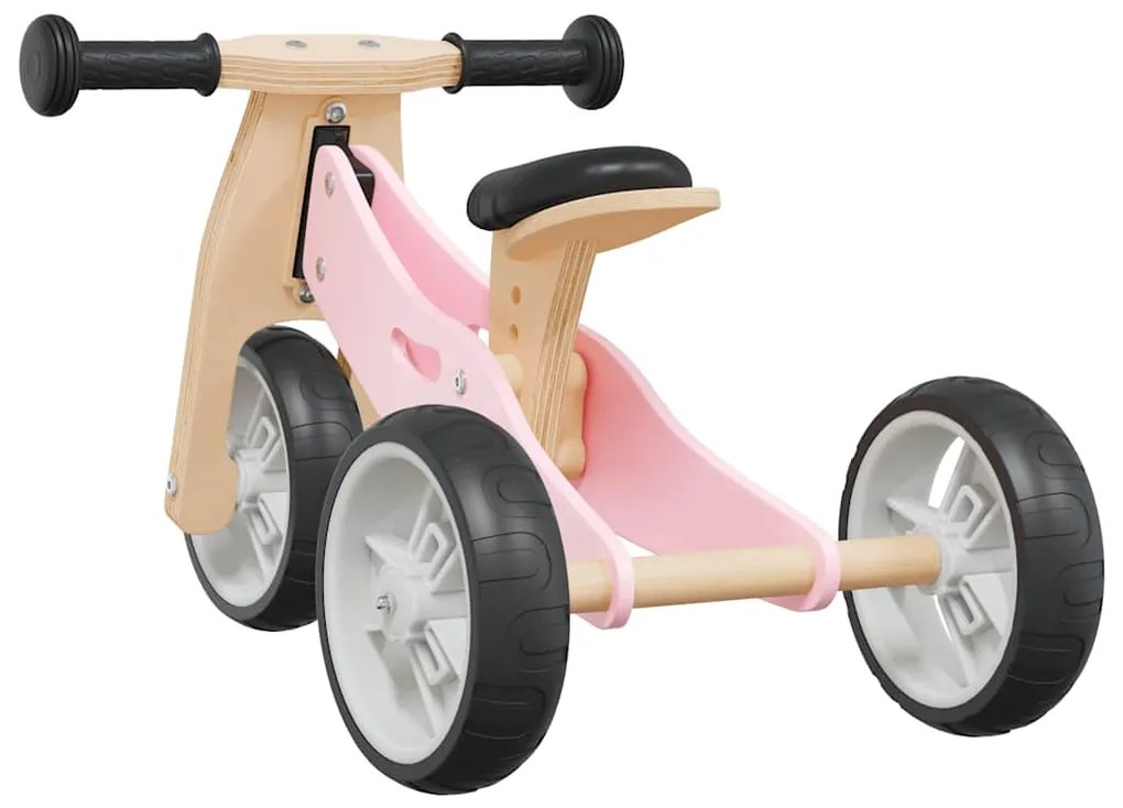 Bicicleta de equilíbrio p/ crianças 2 em 1 rosa