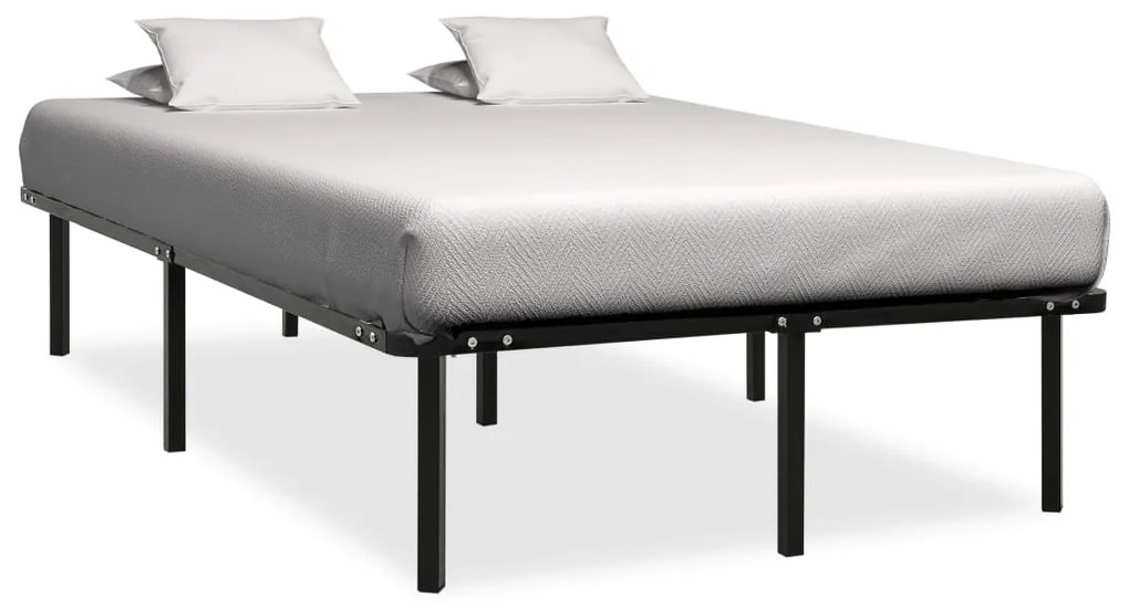 Estrutura de cama 140x200 cm metal preto