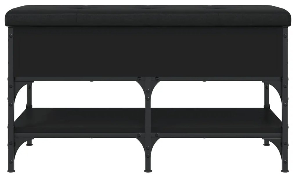 Banco sapateira 82x42x45 cm derivados de madeira preto