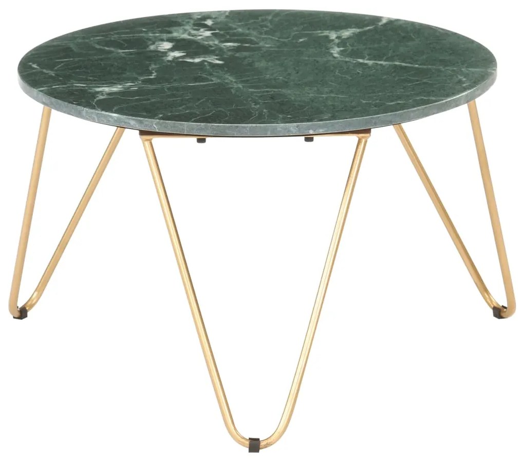 Mesa centro 65x65x42cm pedra genuína textura mármore verde