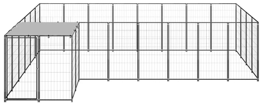 Canil 10,89 m² aço preto