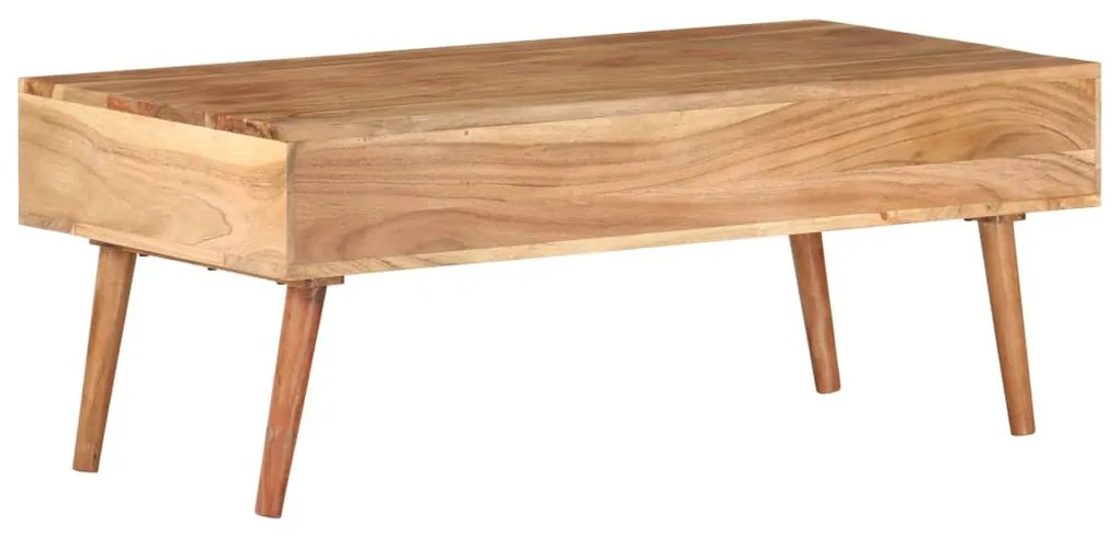 Mesa de centro 100x50x39 cm madeira de acácia maciça