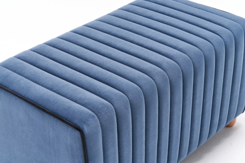 Pouffe Mabel – Azul – 80x40x40 cm