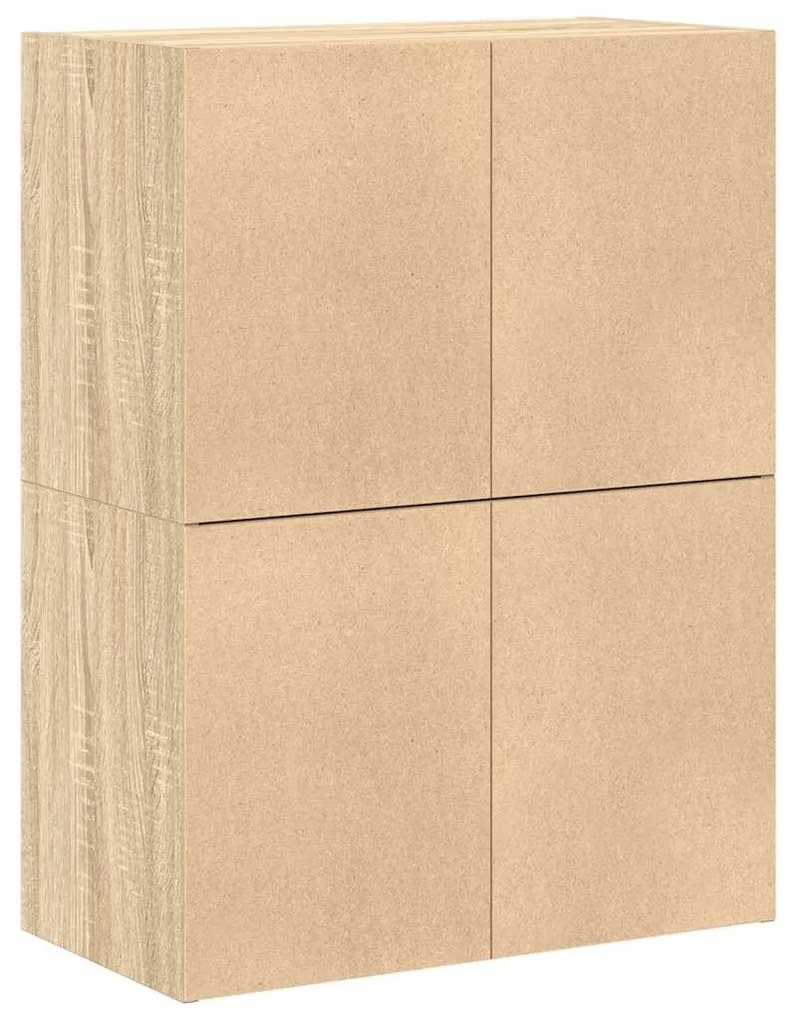 Armários c/ 2 gavetas 2 pcs 60x31x40cm derivados madeira