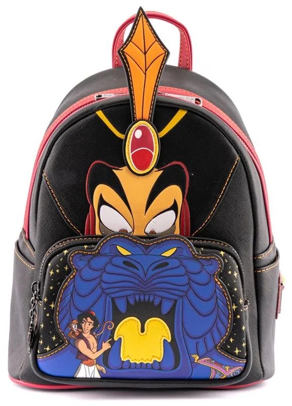 Mochila Vilão Jafar Aladino Disney 26cm LOUNGEFLY