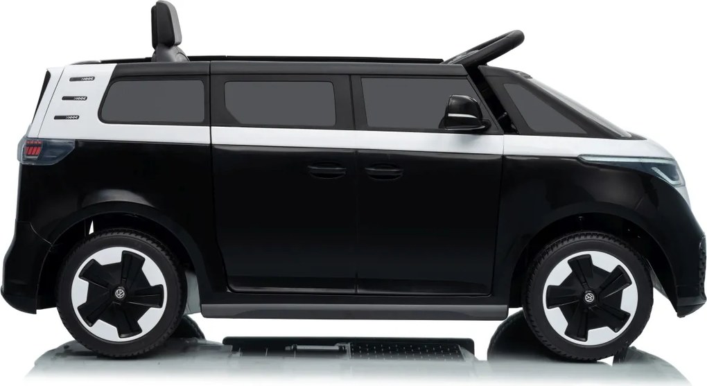 Carro elétrico para Crianças 12V Volkswagen ID BUZZ, Rodas Espuma EVA, assento couro ecológico Preta