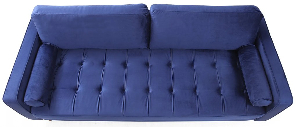 Sofá de 3 Lugares Rome – Azul Marinho – 215 x 90 x 70 cm