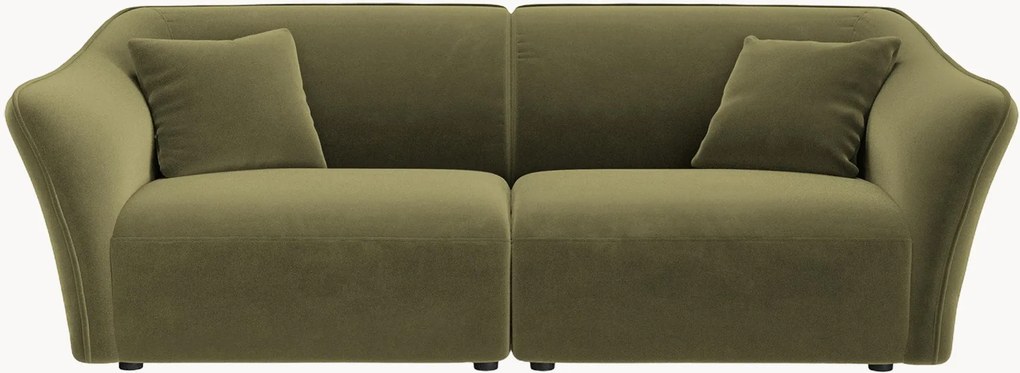 Sofá modular em veludo Flora (2 lugares)