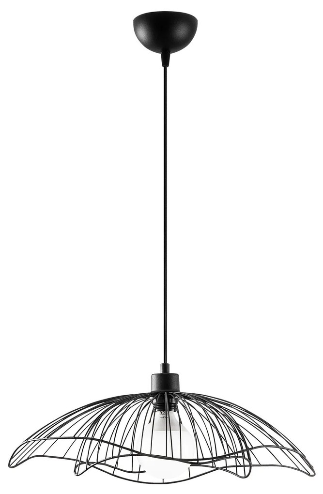 Candeeiro de Teto Farac – Preto – 50 x 50 cm