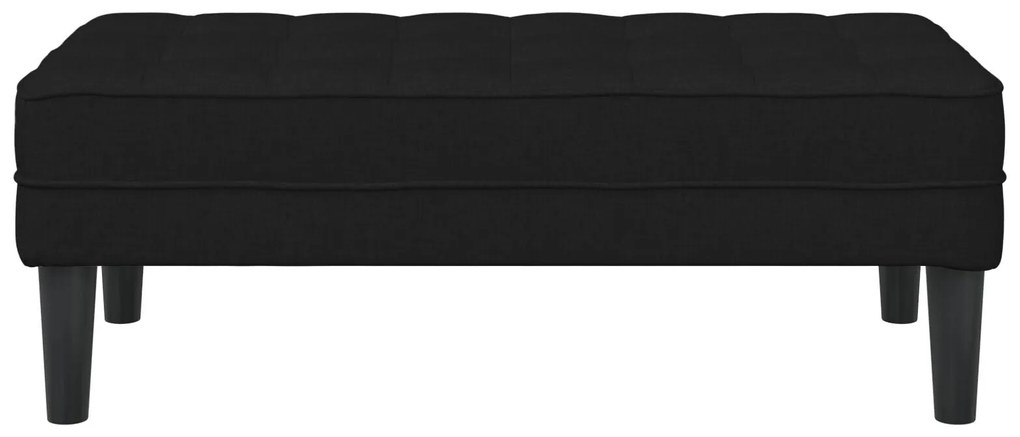 Banco vidaXL Preto 113x57x39 cm Tecido