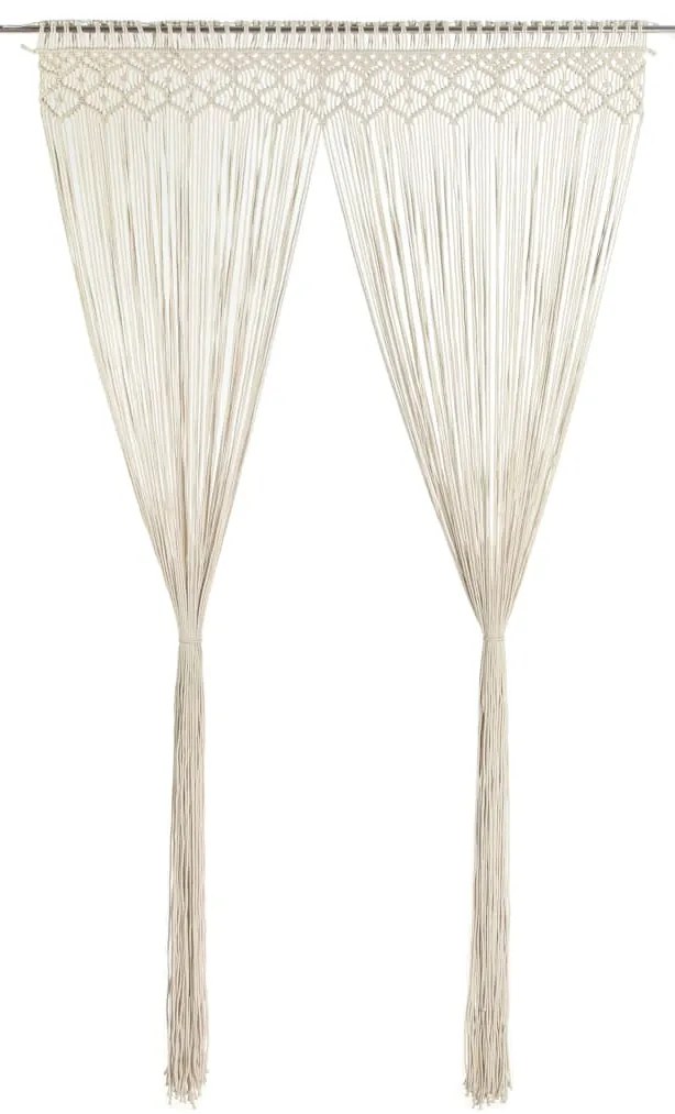 Cortina em macramé 140x240 cm algodão