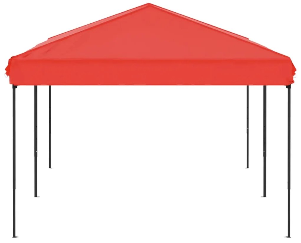 Tenda para festas dobrável 3x6 m vermelho