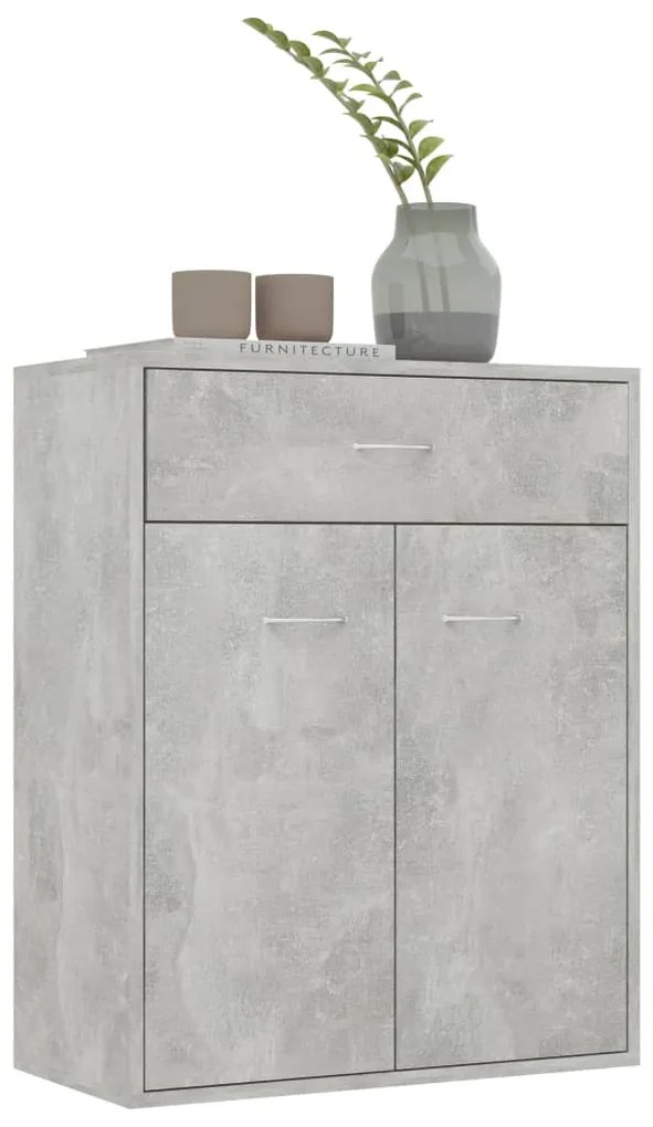 Aparador 60x30x75 cm contraplacado cinzento cimento