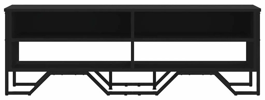 Móvel de TV 122x34x41 cm derivados de madeira preto